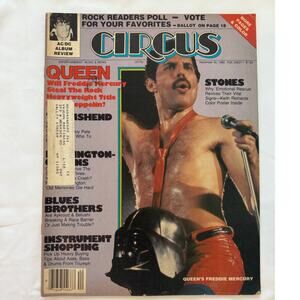 Circus magazine 1980 Freddie Mercury Queen cover vintage collectible